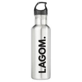 LAGOM. Botella de agua de acero inoxidable