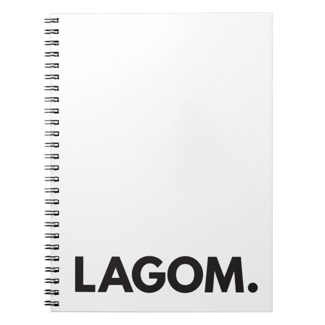 LAGOM. Cuaderno (Frente)