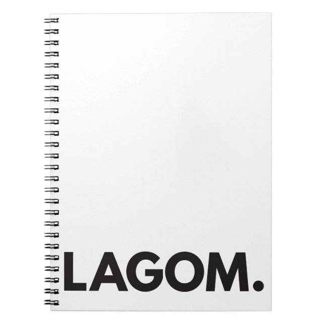 LAGOM. Cuaderno (Frente)