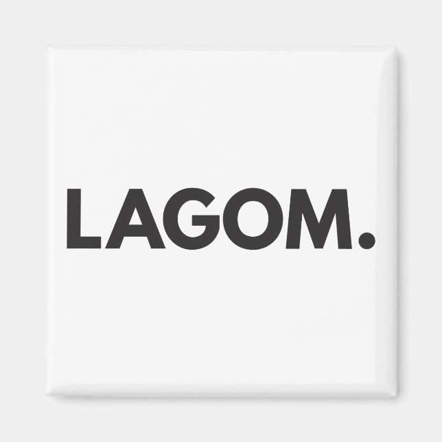 LAGOM. Imán (Frente)