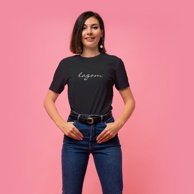 Lagom - suficiente - Camiseta de mujeres suecas (Subido por el creador)