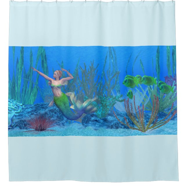 Lagoona Mermaid Cortina de Ducha Subacuática (Anverso)