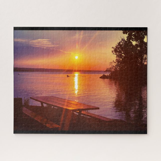 LAGOS DE DEDO CAYUGA LAGO JIGSAW PUZZLE (Horizontal)
