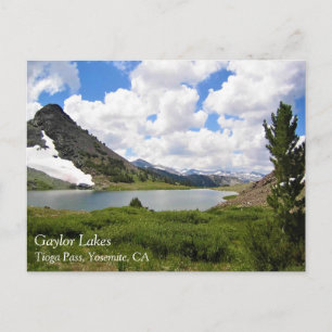 Lagos de Gaylor, paso de Tioga, Yosemite, postal d
