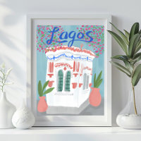 Lagos Portugal Quiosco Algarve Cute arte hecho a m