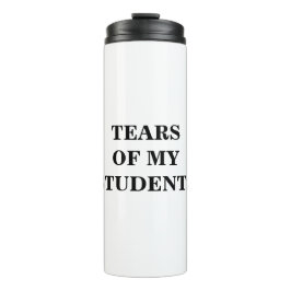 Lágrimas de botellas de agua de mis estudiantes