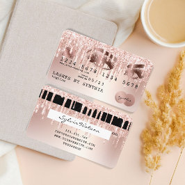 Lágrimas de oro estilo Rosa con tarjeta de crédito