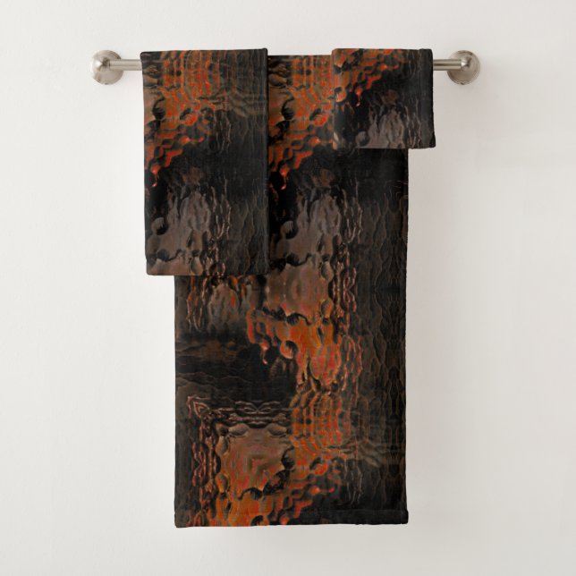 Lágrimas oscuras de vidrio doblado marrón repetido (In situ)