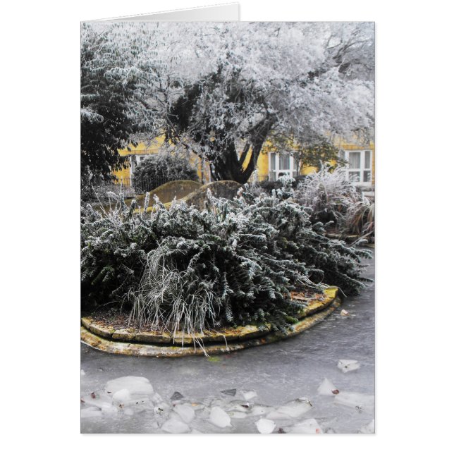 Laguna congelada en una mañana de invierno (Frente)