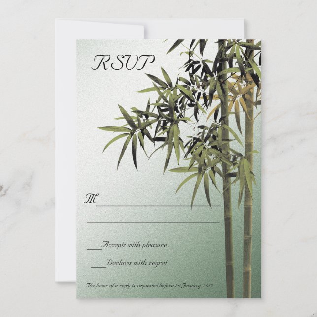 Laguna de la naturaleza - Tarjetas RSVP (Anverso)