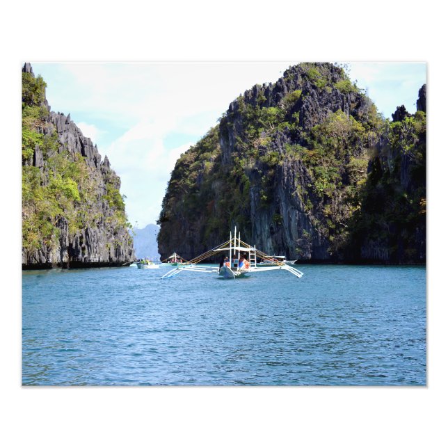Laguna en El Nido Palawan Impresión fotográfica de (Frente)
