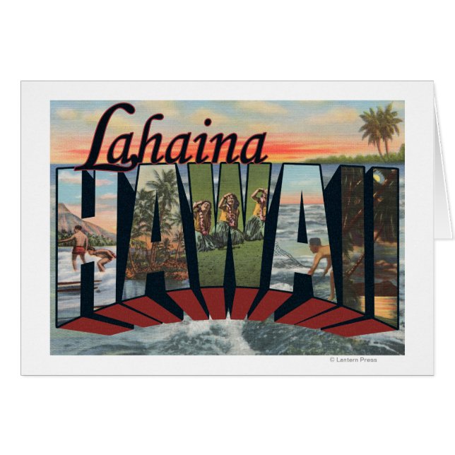 Lahaina, Hawaii - Escenas de letras grandes (Anverso (Horizontal))