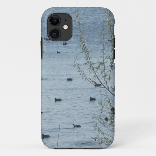 Lake Birds iPhone 5 Funda de apenas allí (Reverso)