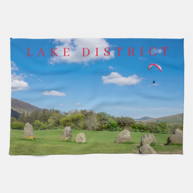 Lake District Castlerigg Stone Circle toalla de té (Horizontal)