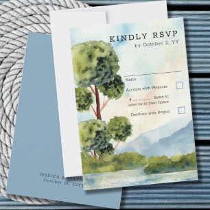 Lake Evergreen Watercolor Dusty Azul RSVP vertical