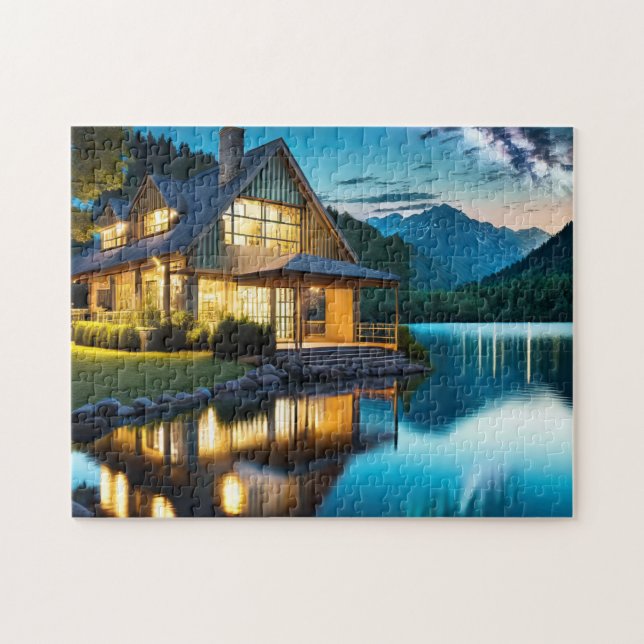 Lake House 2 El rompecabezas del Daily Jigsaw Reci (Horizontal)