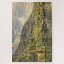 Lake Lucerne Swiss Alpine Chalet Art Puzzle