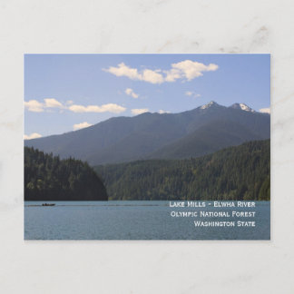 Lake Mills - Postal del río Elwha