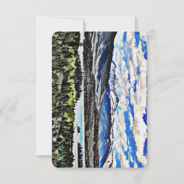 Lake Side y Mountains Poema de cumpleaños escocés (Anverso)