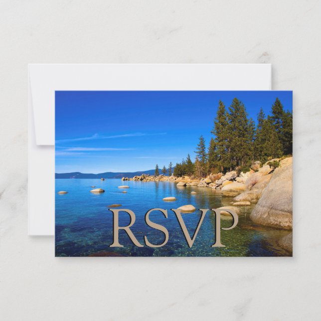 Lake Tahoe Wedding RSVP (Anverso)