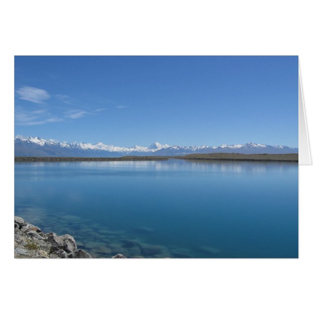 Lake Tekapo, tarjeta de felicitación de Nueva Zela (Anverso (Horizontal))