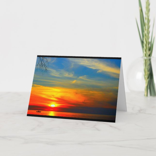 Lake Winnebago Sunset Cualquier Tarjeta De Ocasión (Anverso)