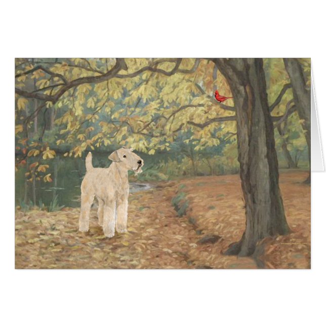 Lakeland Terrier Birdwatching (Anverso (Horizontal))