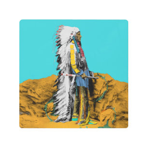 Lakota nativa americana Sioux arte Metalizado mura