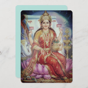 Lakshmi, diosa india - Tarjeta de saludo