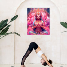 Lakshmi, la diosa de la impresión poster o la desc