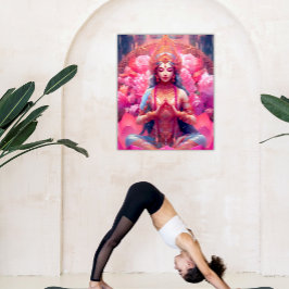 Lakshmi, la diosa de la impresión poster o la desc