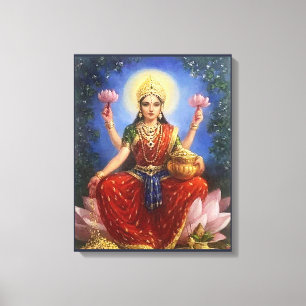 Lakshmi, Mamáes de diosas indias - Lienzo envuelto
