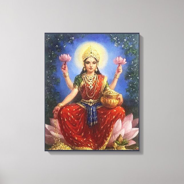 Lakshmi, Mamáes de diosas indias - Lienzo envuelto (Anverso)