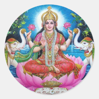 Lakshmi Round Pegatina