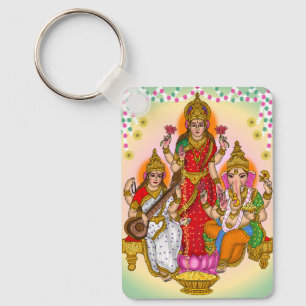 Lakshmi Saraswati Ganesha Llavero