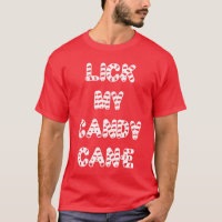 Lama camiseta del bastón de caramelo