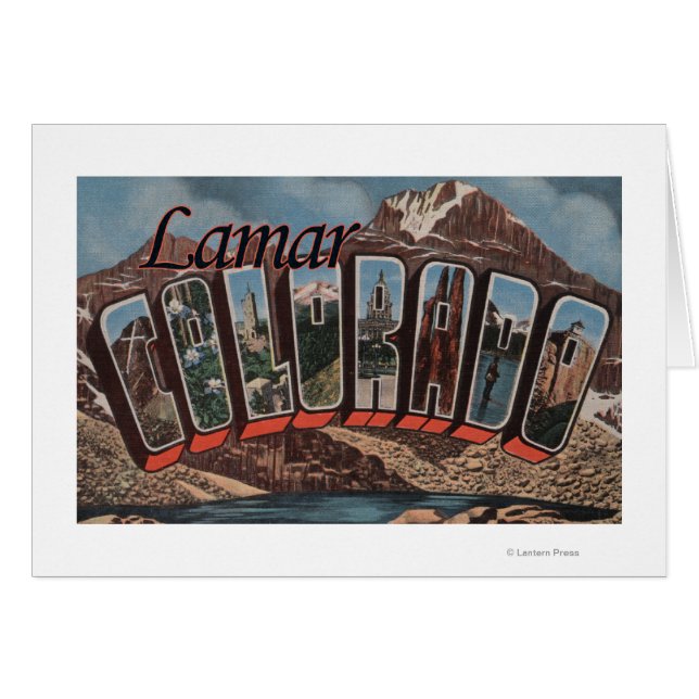 Lamar, ColoradoGrandes Escenas de letrasLamar, CO (Anverso (Horizontal))