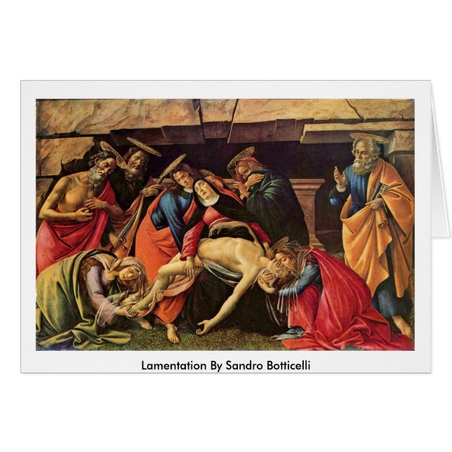 Lamentación De Sandro Botticelli (Anverso (Horizontal))