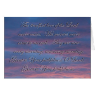 Lamentaciones 3:22 El amor firme del Señor