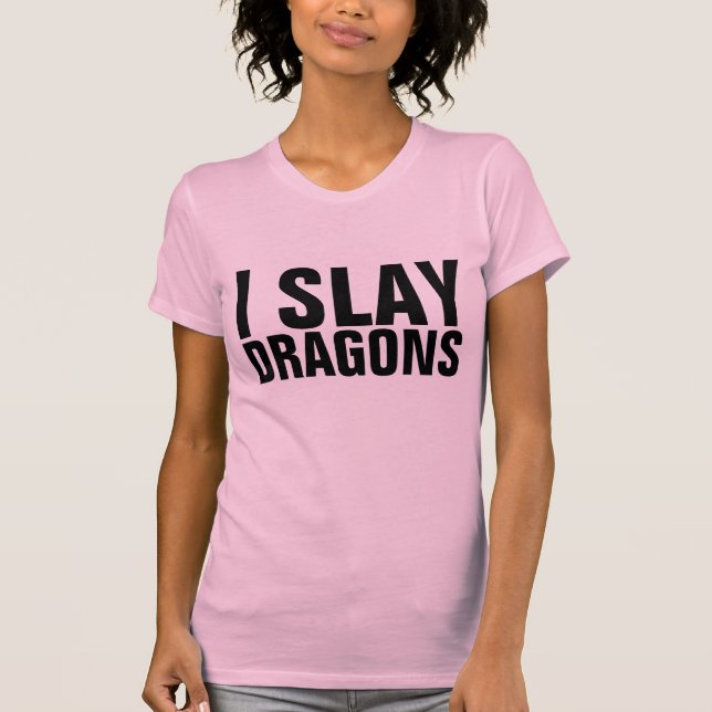 LAMENTO A DRAGONES Damas Camisetas graciosas (Anverso)