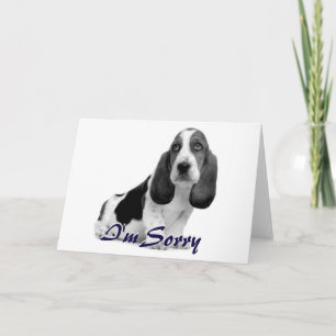 Lamento la tarjeta de cachorro triste