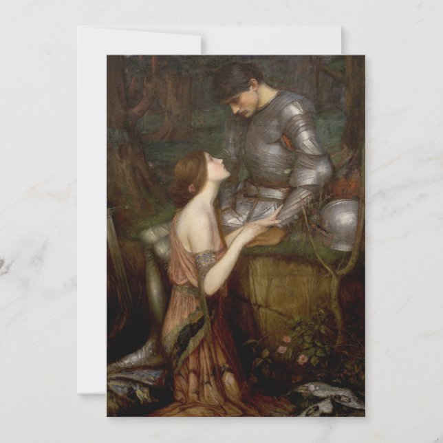 Lamia y el soldado de John William Waterhouse (Anverso)