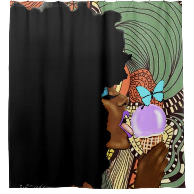 Lamido REMEZCLE la cortina de ducha (Anverso)