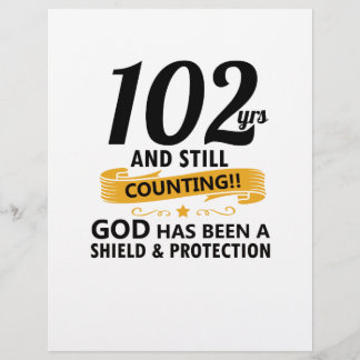 Lámina 102 años y aún contando cumpleaños