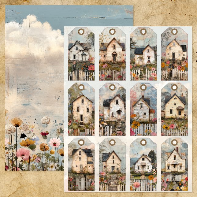 LÁMINA 12 FARMHOUSE VINTAGE JOURNAL TAGS (FARMHOUSE VINTAGE JOURNAL TAGS)