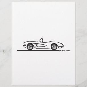 Lámina 1959 1960 Corvette de Chevrolet