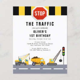 Lámina 1.ᵉʳ Fiesta de cumpleaños de construcción de camió