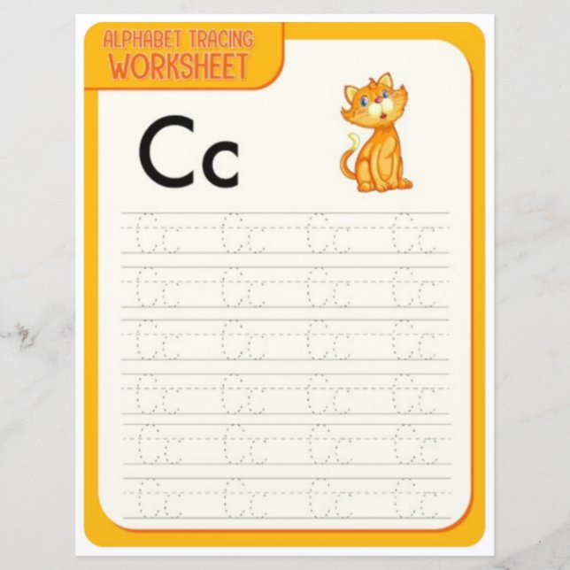 Lámina 1 Learn To Spell Letter C Teacher Home Schooling (Anverso)