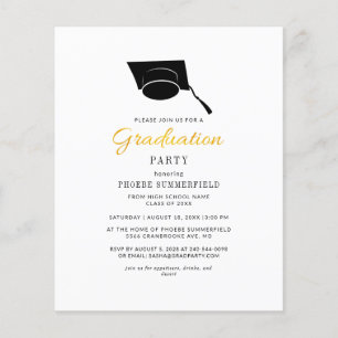 Lámina 2024 Graduación Invitación moderna a la fiesta de