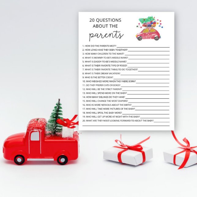 Lámina 20 Preguntas sobre el juego de la ducha de bebé pa (Subido por el creador)